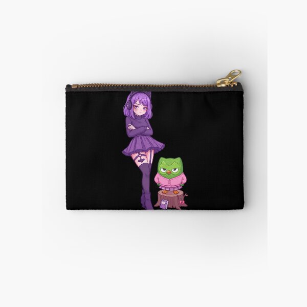 Item preview, Goth Anime Girl & Unamused Owl Duo: Lily & Duo E-Girl Aesthetic designed and sold by CuteKats.