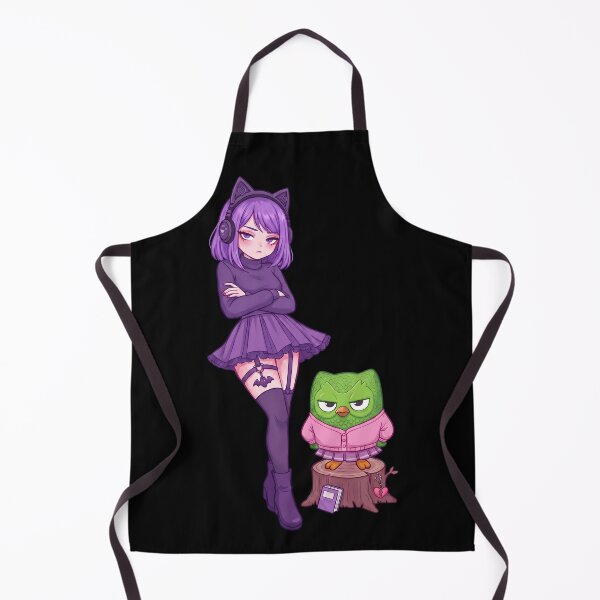 Item preview, Goth Anime Girl & Unamused Owl Duo: Lily & Duo E-Girl Aesthetic designed and sold by CuteKats.