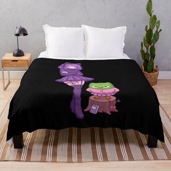 Item preview, Goth Anime Girl & Unamused Owl Duo: Lily & Duo E-Girl Aesthetic designed and sold by CuteKats.