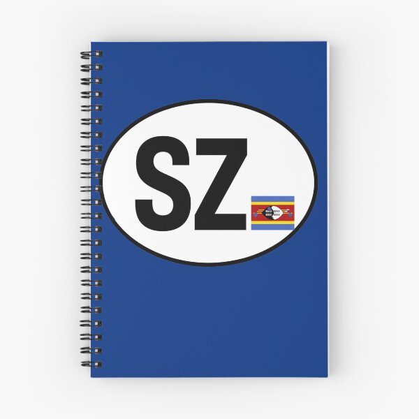Item preview, Eswatini SZ Oval Country Code Sticker designed and sold by The Digital Compass.