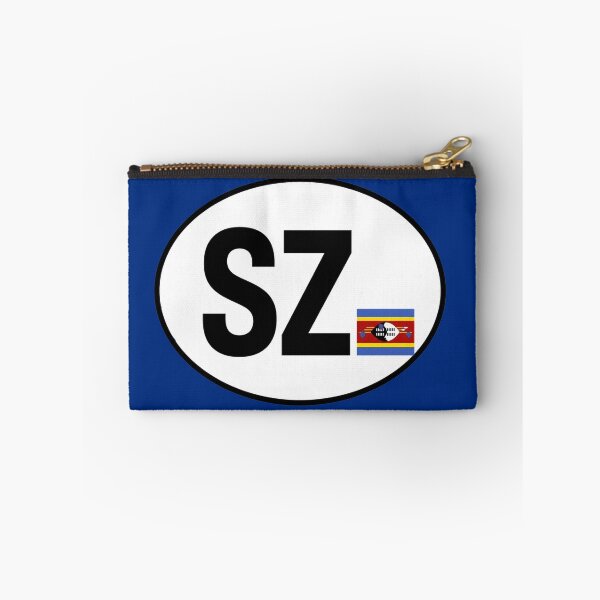Item preview, Eswatini SZ Oval Country Code Sticker designed and sold by The Digital Compass.