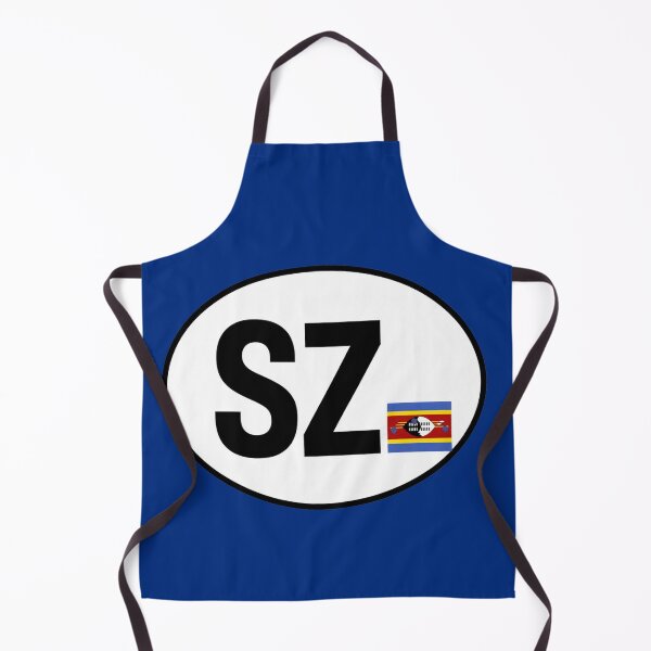 Item preview, Eswatini SZ Oval Country Code Sticker designed and sold by The Digital Compass.