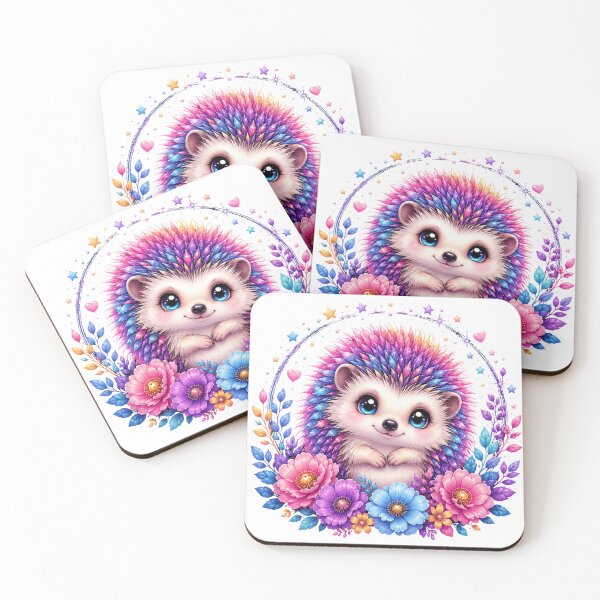 Item preview, Cute Rainbow Hedgehog with Colorful designed and sold by MySthore.