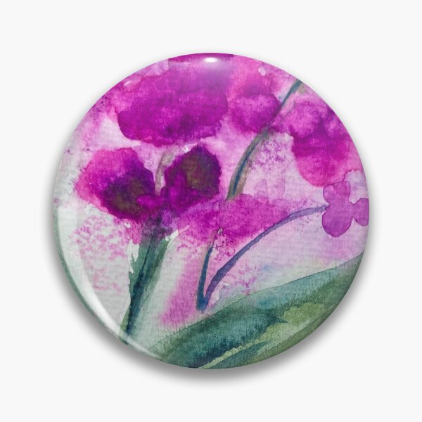 Item preview, Watercolour Loose Abstract Orchids in a Pot designed and sold by LakeArtWorks.