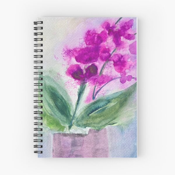 Item preview, Watercolour Loose Abstract Orchids in a Pot designed and sold by LakeArtWorks.