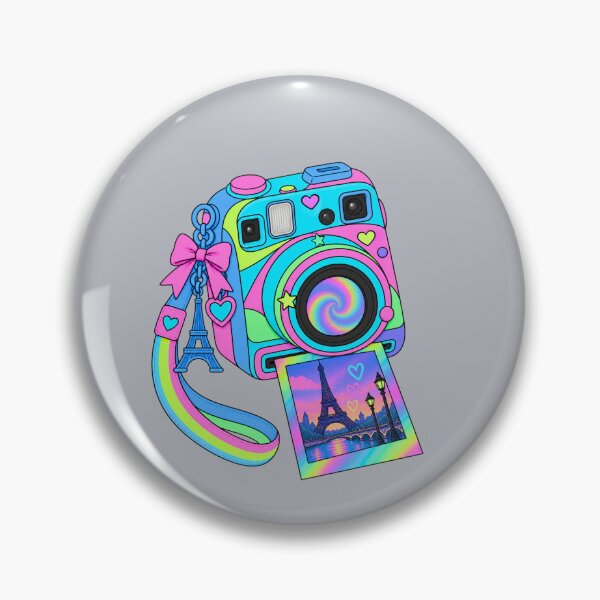 Item preview, Paris Snapshot – Colorful Retro Camera T-Shirt designed and sold by Aimetoi.