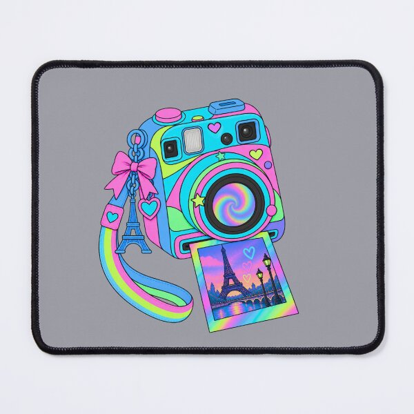 Item preview, Paris Snapshot – Colorful Retro Camera T-Shirt designed and sold by Aimetoi.