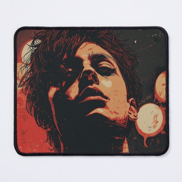 Item preview, Goth Rock Star Portrait Distressed Grunge designed and sold by ERODED SELF.