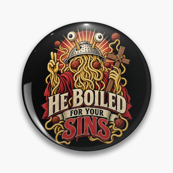 Item preview, He Boiled for Your Sins | Flying Spaghetti Monster designed and sold by 3nine.