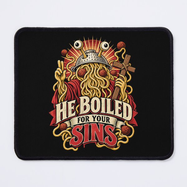 Item preview, He Boiled for Your Sins | Flying Spaghetti Monster designed and sold by 3nine.