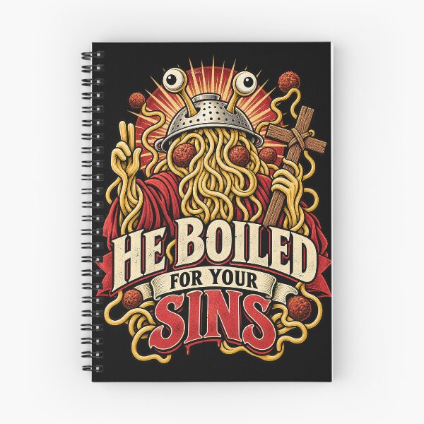 Item preview, He Boiled for Your Sins | Flying Spaghetti Monster designed and sold by 3nine.