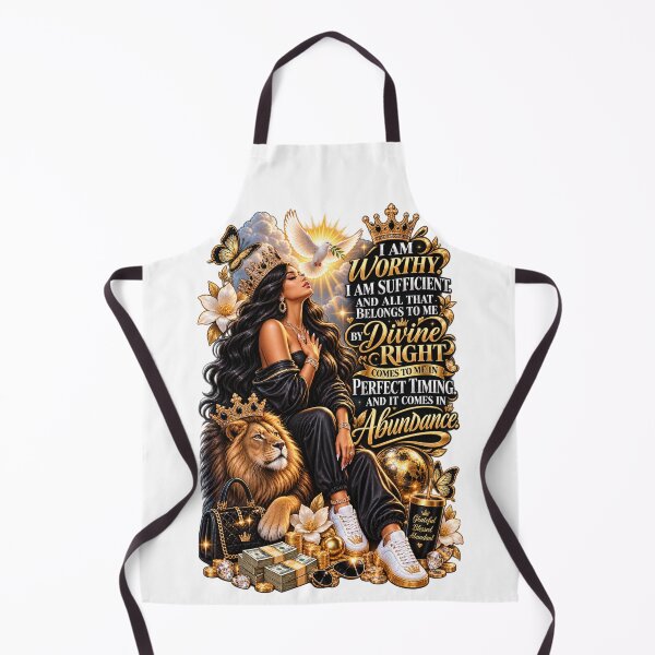 Item preview, Divine Right and Abundance - Spiritual Black Woman Manifestation Art  designed and sold by LC&LCPlatform.
