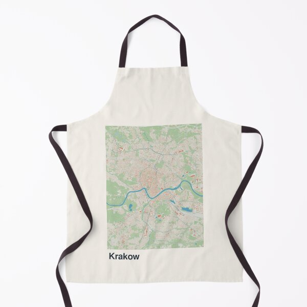 Artikelvorschau, Minimalistische Kartenkunst aus Krakau entworfen und verkauft von MapsNerd.