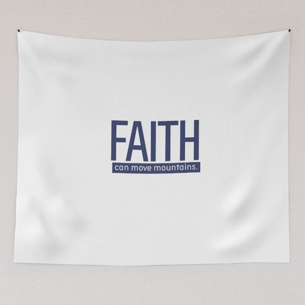 Item preview, Faith Can Move Mountains Inspirational Quote designed and sold by serotonin75114.