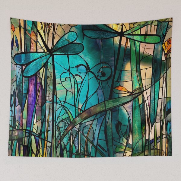 Item preview, Nouvessence - Hidden Woman with Dragonflies in Art Nouveau style (17/44) designed and sold by sabantha.