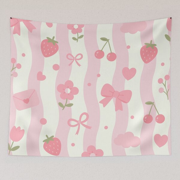 Item preview, cute pink kawaii pattern  designed and sold by HANI'SWORLD.