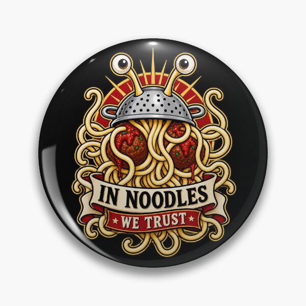 Item preview, In Noodles We Trust | Flying Spaghetti Monster Design designed and sold by 3nine.