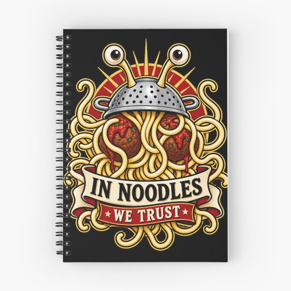 Item preview, In Noodles We Trust | Flying Spaghetti Monster Design designed and sold by 3nine.