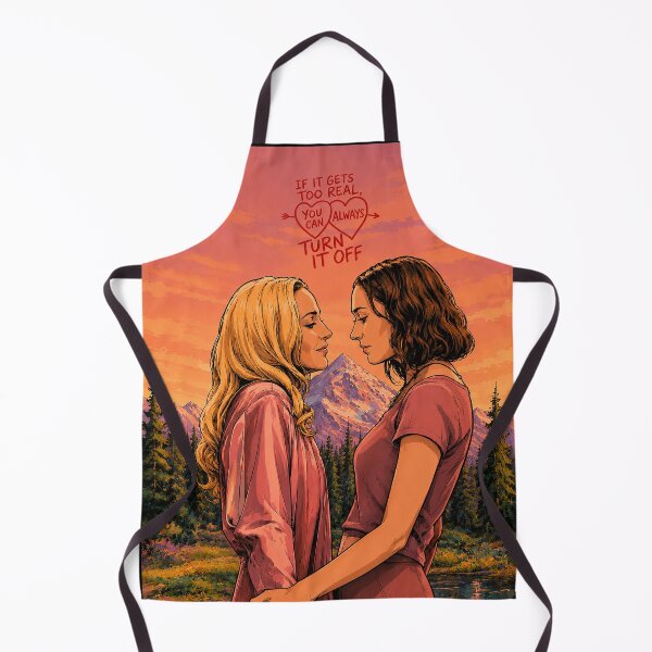 Item preview, Hannah Einbinder and Gillian Anderson, Camp Miasma: If it gets too real, you can always turn it off (fan art) designed and sold by PopCultureAndStuff.