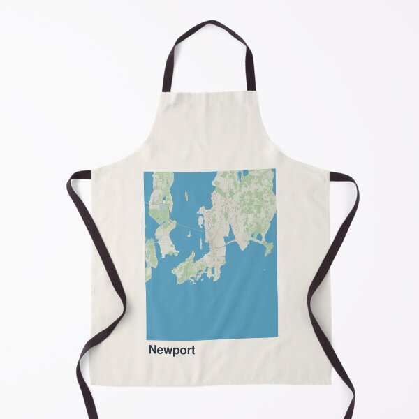 Artikelvorschau, Minimalistische Kartenkunst von Newport entworfen und verkauft von MapsNerd.