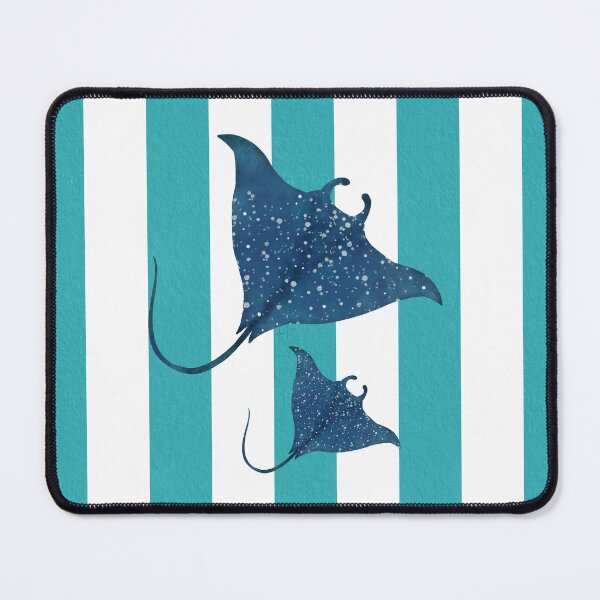 Item preview, Manta ray and turquoise stripes designed and sold by Ana Gorozpe.