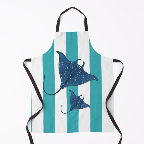 Item preview, Manta ray and turquoise stripes designed and sold by Ana Gorozpe.