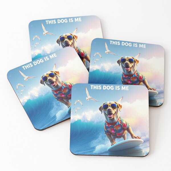 Item preview, This Dog Is Me Surfing Labrador T-Shirt - Funny Beach Dog Gift designed and sold by Fenomena Designs.