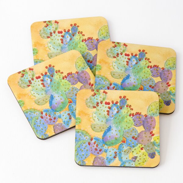 Item preview, Abstract Cactus Plants in Vivid Watercolour designed and sold by LakeArtWorks.