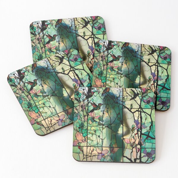 Item preview, Nouvessence - Hidden Woman with Hummingbirds and Magnolias in Art Nouveau (1944) designed and sold by sabantha.
