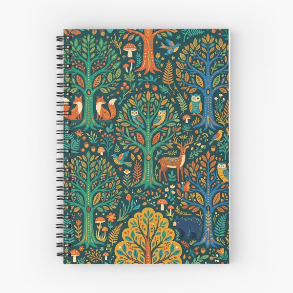 Item preview, Midnight Forest Owls Pattern Dark Blue & Green designed and sold by 21 Dragonflies.
