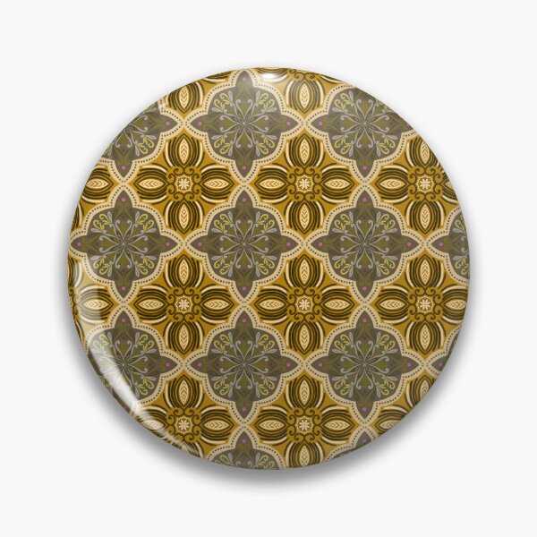 Item preview, Vintage Gold And Olive Mandala Seamless Pattern  designed and sold by Rukhscreations.