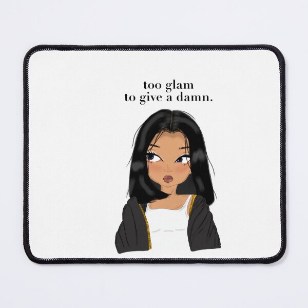 Item preview, Too Glam to Give a Damn – Kawaii Glam Girl Digital Art designed and sold by Kanikawaii.