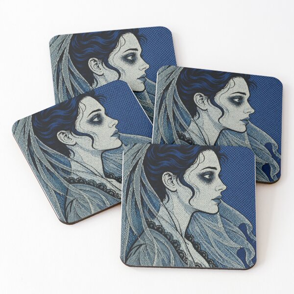 Item preview, Retro Pop Art Ghost Bride – Vintage Gothic Victorian Comic Portrait designed and sold by WolfmanProphecy.