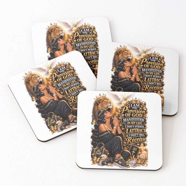 Item preview, God's Proivision Manifestation- Spiritual Praying Black Woman Art  designed and sold by LC&LCPlatform.