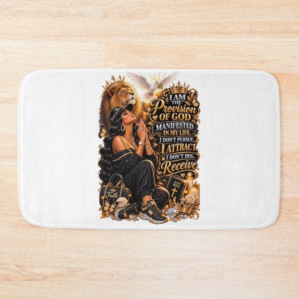 Item preview, God's Proivision Manifestation- Spiritual Praying Black Woman Art  designed and sold by LC&LCPlatform.