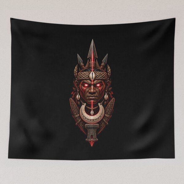 Item preview, Guåhan Crimson Ancestor: Guardian of the Latte Flame designed and sold by BlissBlvdShop.