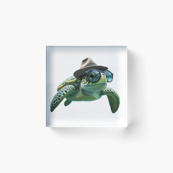 Item preview, Detective Turtle - Underwater Explorer designed and sold by ZykeArt.