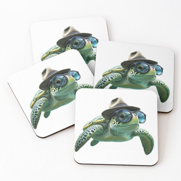 Item preview, Detective Turtle - Underwater Explorer designed and sold by ZykeArt.