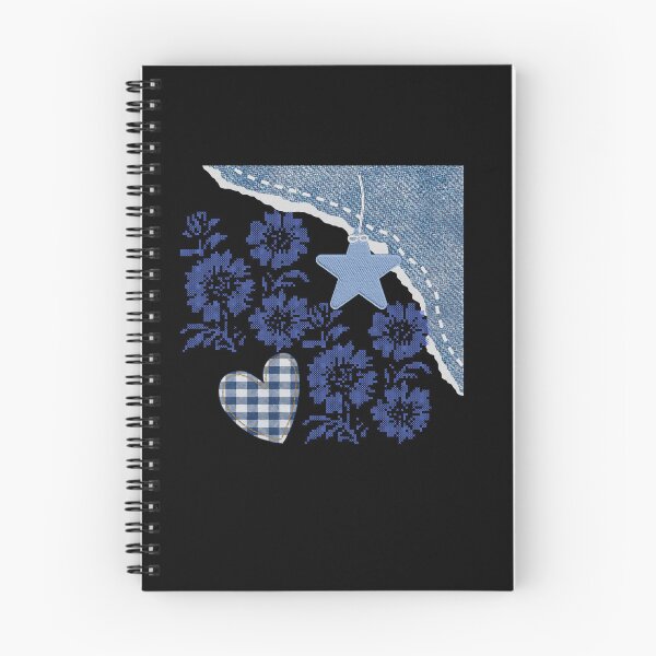Item preview, Denim Collage Monogram Letter I Floral Aesthetic designed and sold by Noor22m.