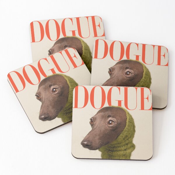 Item preview, Dogue Vogue Funny Dog Gift Original Custom Poster Wall Art Tee Humour Design designed and sold by Cool Robot Bro..