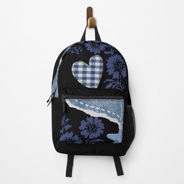 Item preview, Denim Collage Monogram Letter I Floral Aesthetic designed and sold by Aisha Reda.