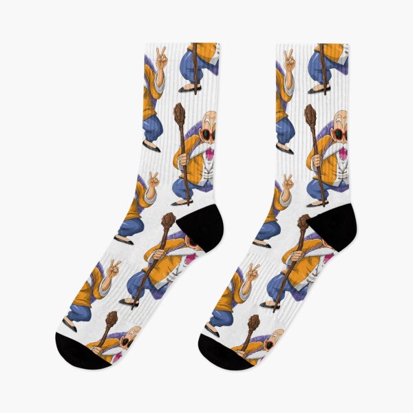 Item preview, Funny Master Roshi Peace Sign Retro Dragon Ball Art designed and sold by FreakToons.