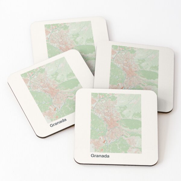 Item preview, Granada Minimalistic Map Art designed and sold by MapsNerd.