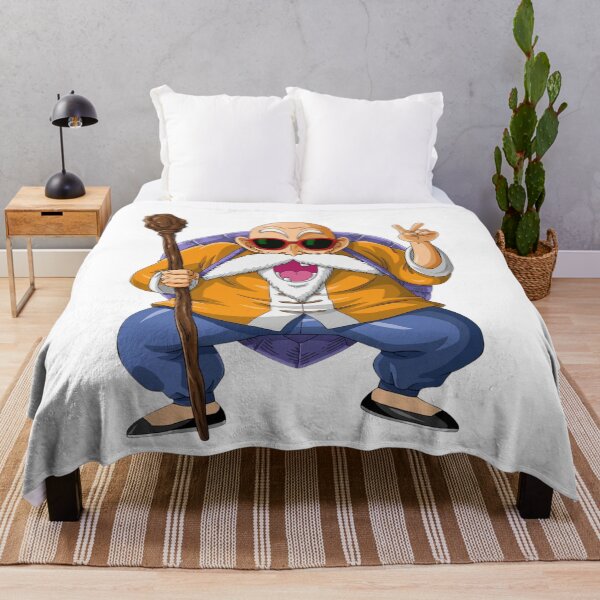 Item preview, Funny Master Roshi Peace Sign Retro Dragon Ball Art designed and sold by FreakToons.