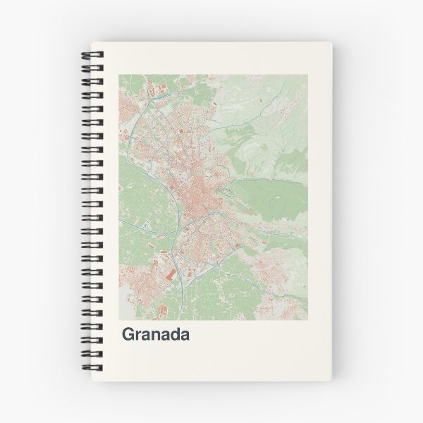 Item preview, Granada Minimalistic Map Art designed and sold by MapsNerd.
