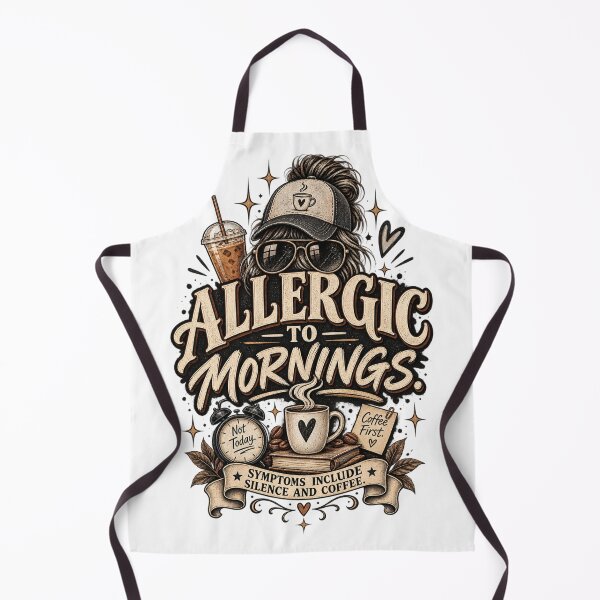 Item preview, Allergic To Mornings Coffee Design designed and sold by InkroarCo.