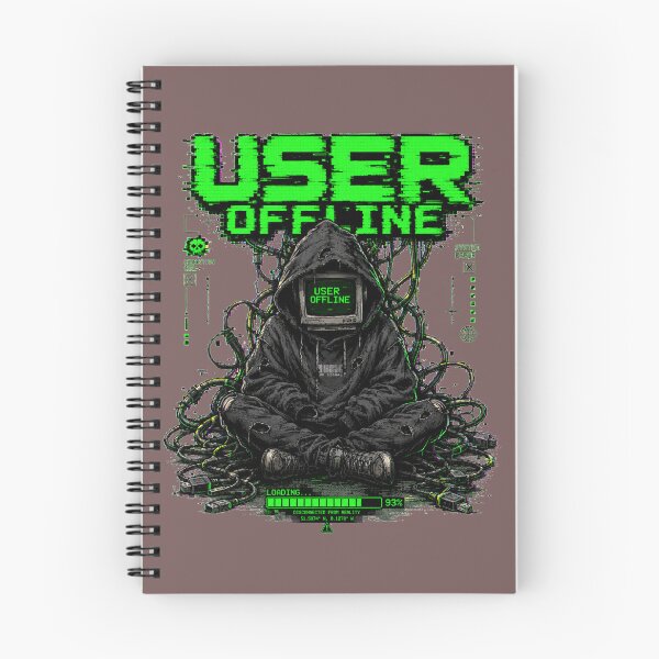 Item preview, Y2K Cyber Grunge User Offline Aesthetic Graphic Tee designed and sold by BeardWave.