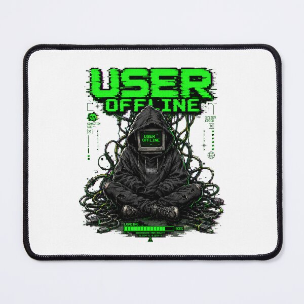 Item preview, Y2K Cyber Grunge User Offline Aesthetic Graphic Tee designed and sold by BeardWave.