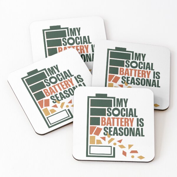 Item preview, My Social Battery Is Seasonal designed and sold by SignumShop.