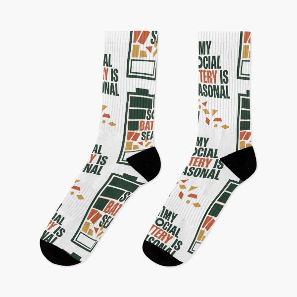 Item preview, My Social Battery Is Seasonal designed and sold by SignumShop.